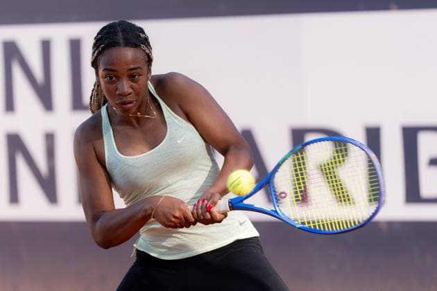 Internazionali BNL D Italia 2025 - Day Two Tyra Caterina Grant of Italy training session during the Internazionali BNL d™Italia day two at Foro Italico on May 06, 2025 in Rome, Italy. Rome Foro Italico Lazio Italy Copyright: xGiuseppexMaffiax IBI_Day2_060525_BRU8890