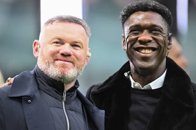 Clarence Seedorf and Wayne Rooney participates in the UEFA Champions League 2024 25 Semi Final Second Leg match between FC Internazionale Milano and FC Barcelona, Barca at San Siro Stadium on May 6, 2025 in Milan, Italy  Copyright: xDomenicoxCippitelli IPAxSportx xipa-agency.netx xx IPA_57342864 IPA_Agency_IPA57342864