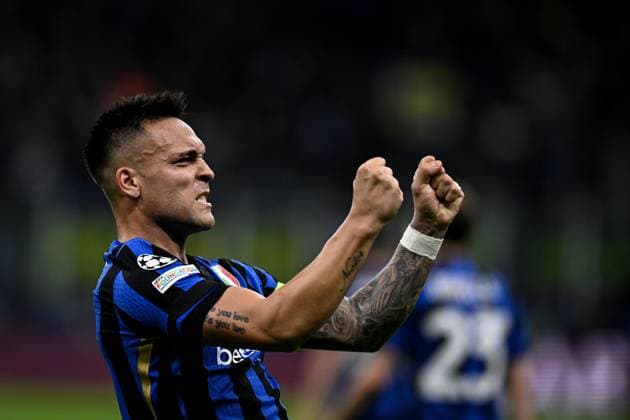 Db Milano 06 05 2025 - Champions League Inter-Barcellona foto Daniele Buffa Image nella foto: esultanza gol Lautaro Martinez 