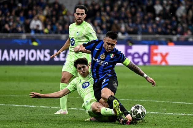 Db Milano 06 05 2025 - Champions League Inter-Barcellona foto Daniele Buffa Image nella foto: Pau Cubarsi-Lautaro Martinez 