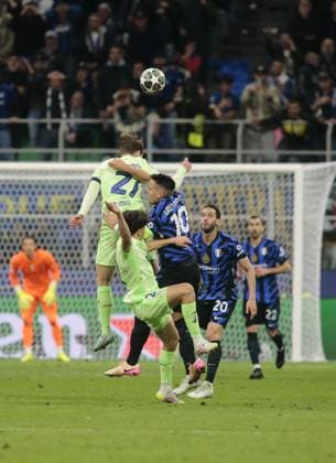 Lautaro Martinez of FC Inter during the Uefa Champions League 2024 45, semi-final second leg, football match between FC Inter and FC Barcelona, Barca on 06 Maj 2025 at San Siro Stadium, Milan, Italy. Photo Nderim Kaceli  Copyright: xNderimxKaceli IPAxSportx xipa-agency.netx xx IPA_57347227 IPA_Agency_IPA57347227