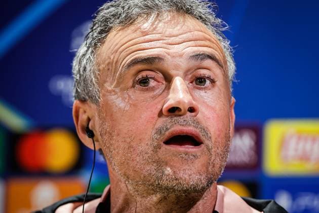 May 6, 2025, Poissy, France, France: Luis ENRIQUE of PSG during a Paris Saint-Germain press conference, PK, Pressekonferenz at Campus PSG on May 06, 2025 in Poissy near Paris, France. Poissy France - ZUMAm308 20250506_zsp_m308_011 Copyright: xMatthieuxMirvillex
