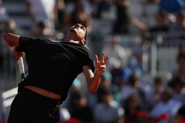 Tennis: Lorenzo Sonego, ATP, Tennis Herren and WTA, Tennis Damen Master 1000 training session at the Foro Italico in Rome Rome Italy 06.05.2025: Lorenzo Sonego ranking 44 during the training session at the Internazionali BNL d Italia 2025 ATP and WTA Master 1000 circuit in Rome at the Foro Italico. Rome italy Italy  Copyright: xIPA ABACAx