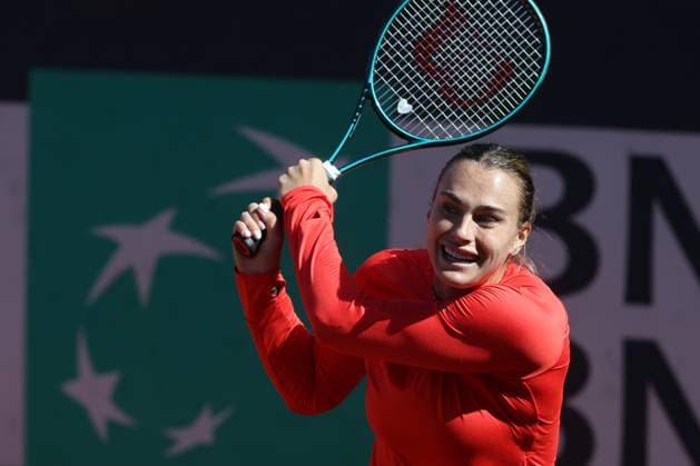 Rome, Italy, italy: Rome Italy 06.05.2025: Arena Sabalenka ranking 1 during the training session at the Internazionali BNL d Italia 2025 ATP, Tennis Herren and WTA, Tennis Damen Master 1000 circuit of Rome at the Foro Italico. Tennis: Sabalenka Arena, ATP And WTA Master 1000 Training Session At Foro Italico In Rome  - ZUMAp169 0816737104st Copyright: xmarcoxiacobuccix