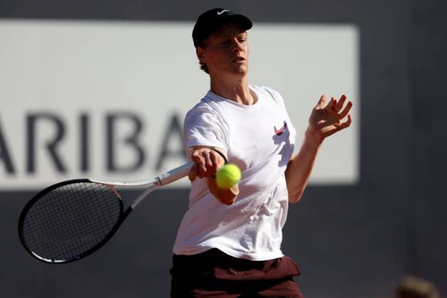 Rome, Italy, italy: Rome Italy 06.05.2025: Jamie Sinner ranking 1 during the training session at the Internazionali BNL d Italia 2025 ATP, Tennis Herren and WTA, Tennis Damen Master 1000 circuit in Rome at the Foro Italico. Tennis: Jannik Sinner Ranking 1, ATP And WTA Master 1000 Training Session At The Foro Italico In Rome  - ZUMAp169 0816743478st Copyright: xmarcoxiacobuccix