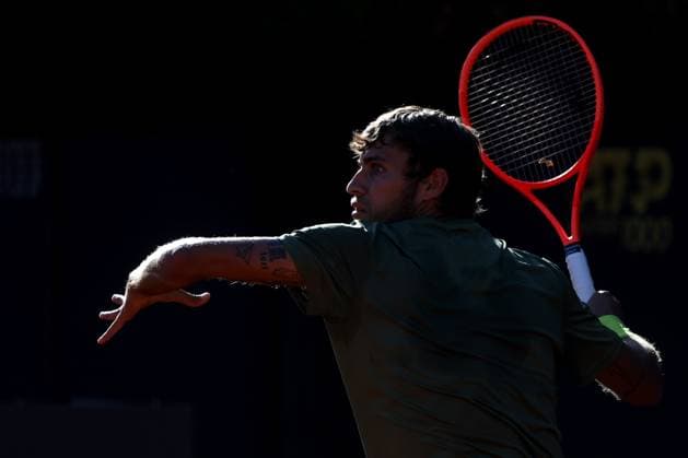Rome, Italy, italy: Rome Italy 06.05.2025: Flavio Cobolli ranking 34 during the training session at the Internazionali BNL d Italia 2025 ATP, Tennis Herren and WTA, Tennis Damen Master 1000 circuit in Rome at the Foro Italico. Tennis: Flavio Cobolli, ATP And WTA Master 1000 Training Session At The Foro Italico In Rome  - ZUMAp169 0816745896st Copyright: xmarcoxiacobuccix