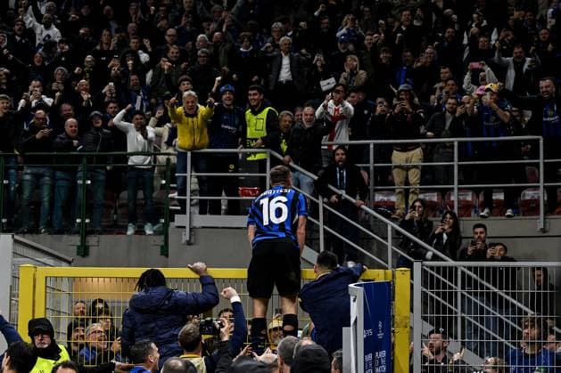 Db Milano 06 05 2025 - Champions League Inter-Barcellona foto Daniele Buffa Image nella foto: esultanza gol Davide Frattesi 
