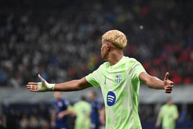 Lamine Yamal of FC Barcellona react during the UEFA Champions League Semi finals second leg match between Inter FC Internazionale and FC Barcellona, on May 6th, 2025, at Giuseppe Meazza San Siro Siro stadium in Milan, Italy Credit: Tiziano Ballabio  Copyright: xTizianoxBallabio IPAxSportx xipa-agency.netx xx IPA_57351219 IPA_Agency_IPA57351219
