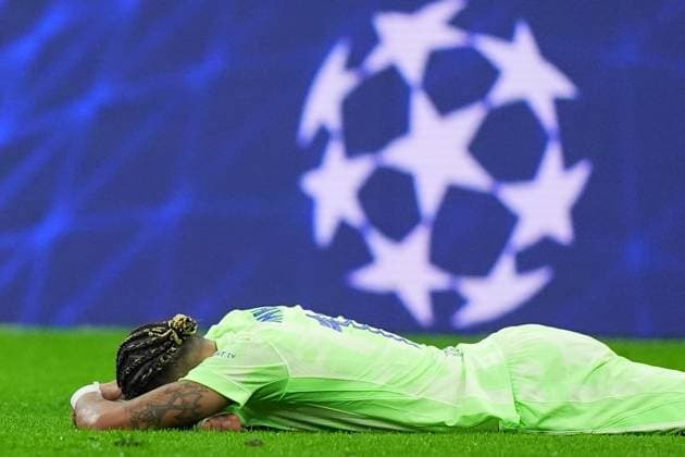 Sport Bilder des Tages Barcelona s Raphinha during the Uefa Champions League soccer match between Inter and Barcelona at San Siro Stadium in Milan , North Italy - Tuesday May 06, 2025 . - Soccer  Copyright: xSpada LaPressex