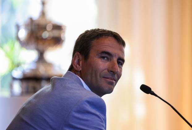May 7, 2025, Barcelona, Barcelona, Spain: Tommy Robredo attends his press conference, PK, Pressekonferenz during the Presentation as the New Sports Director of the Barcelona Open Banc Sabadell - Conde Godo at the Real Club De Tenis Barcelona - 1899 on May 07, 2025 in Barcelona, Spain. Barcelona Spain - ZUMAa181 20250507_zaa_a181_045 Copyright: xJavierxBorregox
