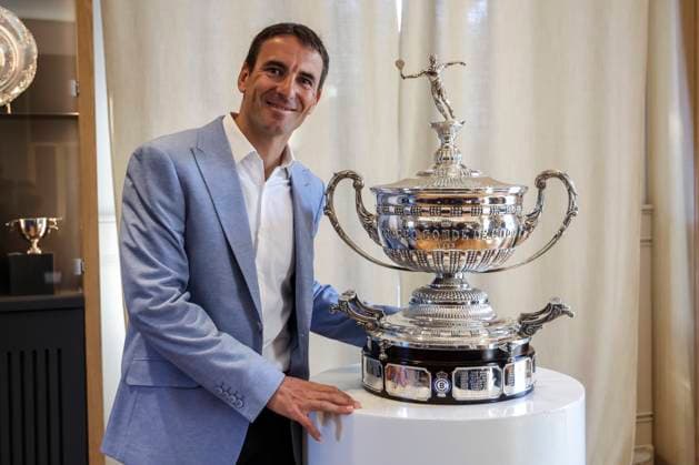 May 7, 2025, Barcelona, Barcelona, Spain: Tommy Robredo attends his press conference, PK, Pressekonferenz during the Presentation as the New Sports Director of the Barcelona Open Banc Sabadell - Conde Godo at the Real Club De Tenis Barcelona - 1899 on May 07, 2025 in Barcelona, Spain. Barcelona Spain - ZUMAa181 20250507_zaa_a181_046 Copyright: xJavierxBorregox