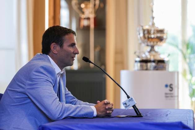 May 7, 2025, Barcelona, Barcelona, Spain: Tommy Robredo attends his press conference, PK, Pressekonferenz during the Presentation as the New Sports Director of the Barcelona Open Banc Sabadell - Conde Godo at the Real Club De Tenis Barcelona - 1899 on May 07, 2025 in Barcelona, Spain. Barcelona Spain - ZUMAa181 20250507_zaa_a181_048 Copyright: xJavierxBorregox