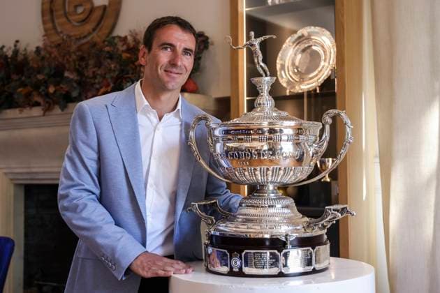May 7, 2025, Barcelona, Barcelona, Spain: Tommy Robredo attends his press conference, PK, Pressekonferenz during the Presentation as the New Sports Director of the Barcelona Open Banc Sabadell - Conde Godo at the Real Club De Tenis Barcelona - 1899 on May 07, 2025 in Barcelona, Spain. Barcelona Spain - ZUMAa181 20250507_zaa_a181_060 Copyright: xJavierxBorregox