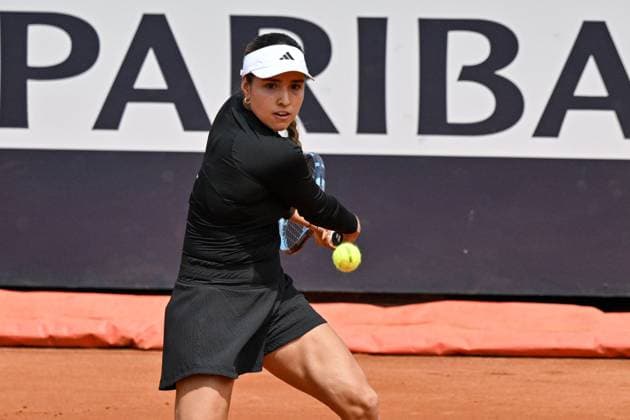 Foto IPP Roberto Ramaccia Roma 7 5 2025 Tennis Internazionali Bnl d’Italia 2025 Nella foto Camila Osorio (Col) in azione durante la partita Italy Photo Press - World Copyright Roma italy Italia ITALY  Copyright: xR4924_italyphotopressx