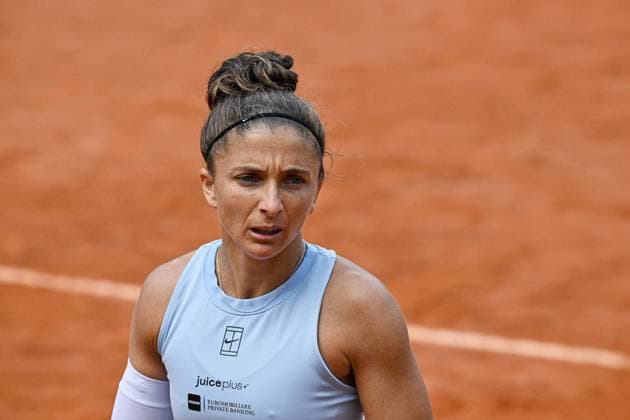 Foto IPP Roberto Ramaccia Roma 7 5 2025 Tennis Internazionali Bnl d’Italia 2025 Nella foto Sara Errani (ITA) in azione durante la partita Italy Photo Press - World Copyright Roma italy Italia ITALY  Copyright: xR4924_italyphotopressx