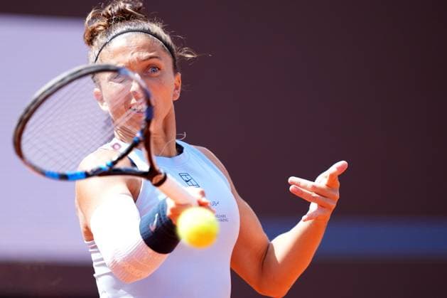 Sara Errani (ITA) during the 2th round against Naomi Osaka (JPN) of the WTA, Tennis Damen Master 1000 Internazionali BNL d™Italia tournament at Foro Italico on May 07, 2025 (Alfredo Falcone LaPresse)  Copyright: xAlfredoxFalcone LaPressex