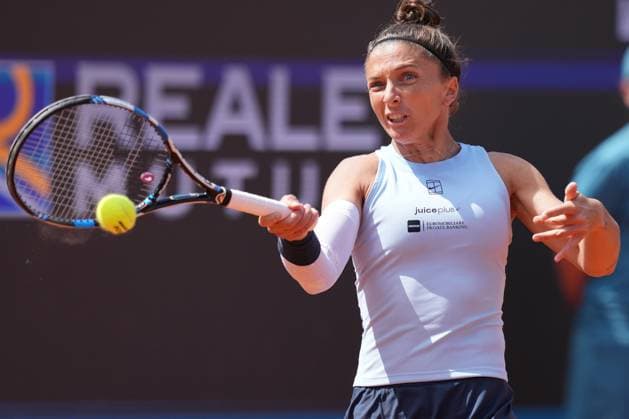 Sara Errani (ITA) during the 2th round against Naomi Osaka (JPN) of the WTA, Tennis Damen Master 1000 Internazionali BNL d™Italia tournament at Foro Italico on May 07, 2025 (Alfredo Falcone LaPresse)  Copyright: xAlfredoxFalcone LaPressex