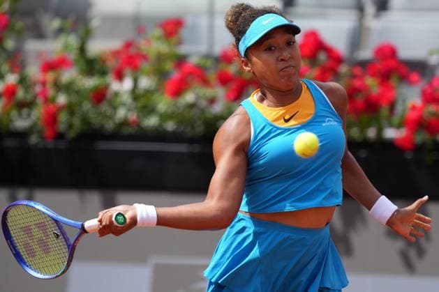 Naomi Osaka (JPN) during the 2th round against Sara Errani (ITA) of the WTA, Tennis Damen Master 1000 Internazionali BNL d™Italia tournament at Foro Italico on May 07, 2025 (Alfredo Falcone LaPresse)  Copyright: xAlfredoxFalcone LaPressex