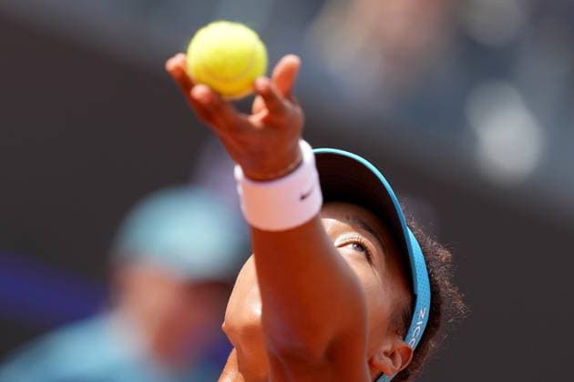 Naomi Osaka (JPN) during the 2th round against Sara Errani (ITA) of the WTA, Tennis Damen Master 1000 Internazionali BNL d™Italia tournament at Foro Italico on May 07, 2025 (Alfredo Falcone LaPresse)  Copyright: xAlfredoxFalcone LaPressex