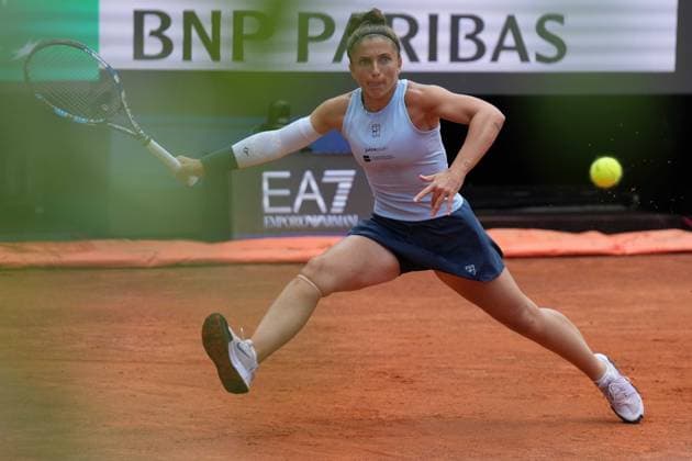 Sara Errani (ITA) during the 2th round against Naomi Osaka (JPN) of the WTA, Tennis Damen Master 1000 Internazionali BNL d™Italia tournament at Foro Italico on May 07, 2025 (Alfredo Falcone LaPresse)  Copyright: xAlfredoxFalcone LaPressex