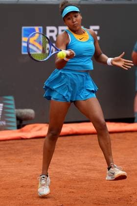 Naomi Osaka (JPN) during the 2th round against Sara Errani (ITA) of the WTA, Tennis Damen Master 1000 Internazionali BNL d™Italia tournament at Foro Italico on May 07, 2025 (Alfredo Falcone LaPresse)  Copyright: xAlfredoxFalcone LaPressex