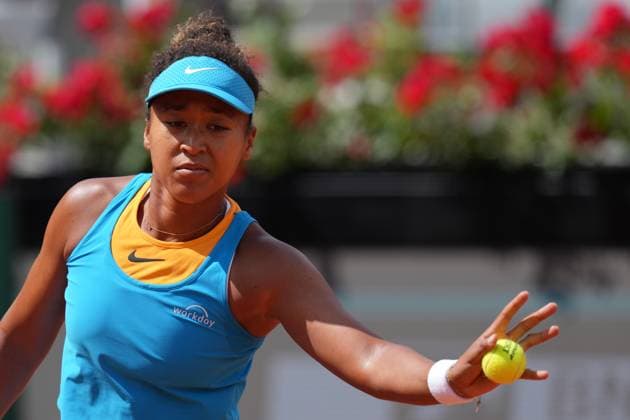 Naomi Osaka (JPN) during the 2th round against Sara Errani (ITA) of the WTA, Tennis Damen Master 1000 Internazionali BNL d™Italia tournament at Foro Italico on May 07, 2025 (Alfredo Falcone LaPresse)  Copyright: xAlfredoxFalcone LaPressex