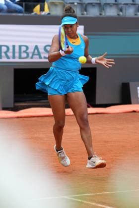 Naomi Osaka (JPN) during the 2th round against Sara Errani (ITA) of the WTA, Tennis Damen Master 1000 Internazionali BNL d™Italia tournament at Foro Italico on May 07, 2025 (Alfredo Falcone LaPresse)  Copyright: xAlfredoxFalcone LaPressex