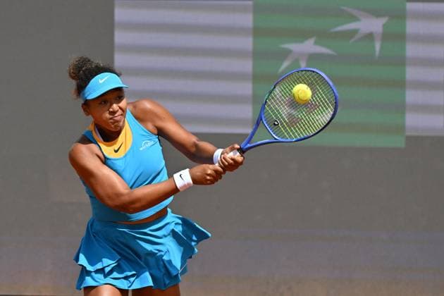 Foto IPP Roberto Ramaccia Roma 7 5 2025 Tennis Internazionali Bnl d’Italia 2025 Nella foto Naomi Osaka (Jap) in azione durante la partita Italy Photo Press - World Copyright Roma italy Italia ITALY  Copyright: xR4924_italyphotopressx