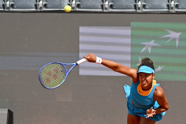 Foto IPP Roberto Ramaccia Roma 7 5 2025 Tennis Internazionali Bnl d’Italia 2025 Nella foto Naomi Osaka (Jap) in azione durante la partita Italy Photo Press - World Copyright Roma italy Italia ITALY  Copyright: xR4924_italyphotopressx