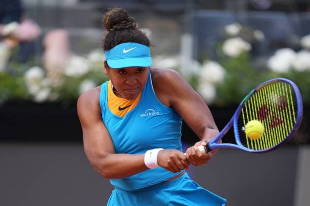 Naomi Osaka (JPN) during the 2th round against Sara Errani (ITA) of the WTA, Tennis Damen Master 1000 Internazionali BNL d™Italia tournament at Foro Italico on May 07, 2025 (Alfredo Falcone LaPresse)  Copyright: xAlfredoxFalcone LaPressex
