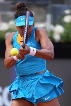 Naomi Osaka (JPN) during the 2th round against Sara Errani (ITA) of the WTA, Tennis Damen Master 1000 Internazionali BNL d™Italia tournament at Foro Italico on May 07, 2025 (Alfredo Falcone LaPresse)  Copyright: xAlfredoxFalcone LaPressex