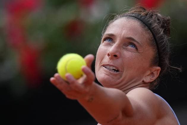 Sara Errani (ITA) during the 2th round against Naomi Osaka (JPN) of the WTA, Tennis Damen Master 1000 Internazionali BNL d™Italia tournament at Foro Italico on May 07, 2025 (Alfredo Falcone LaPresse)  Copyright: xAlfredoxFalcone LaPressex