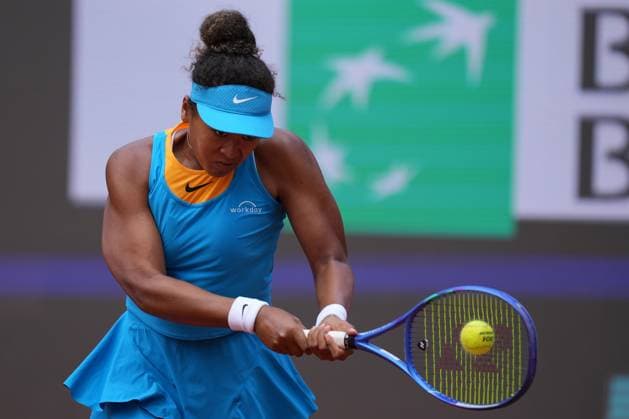 Naomi Osaka (JPN) during the 2th round against Sara Errani (ITA) of the WTA, Tennis Damen Master 1000 Internazionali BNL d™Italia tournament at Foro Italico on May 07, 2025 (Alfredo Falcone LaPresse)  Copyright: xAlfredoxFalcone LaPressex