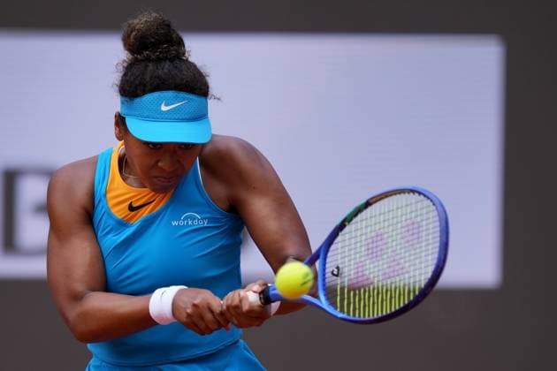Naomi Osaka (JPN) during the 2th round against Sara Errani (ITA) of the WTA, Tennis Damen Master 1000 Internazionali BNL d™Italia tournament at Foro Italico on May 07, 2025 (Alfredo Falcone LaPresse)  Copyright: xAlfredoxFalcone LaPressex