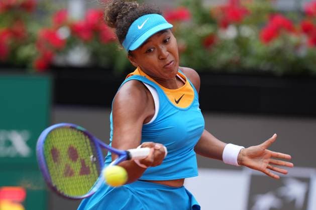 Naomi Osaka (JPN) during the 2th round against Sara Errani (ITA) of the WTA, Tennis Damen Master 1000 Internazionali BNL d™Italia tournament at Foro Italico on May 07, 2025 (Alfredo Falcone LaPresse)  Copyright: xAlfredoxFalcone LaPressex
