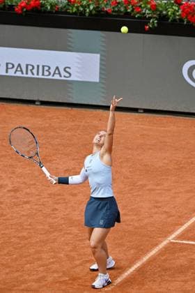 Foto IPP Roberto Ramaccia Roma 7 5 2025 Tennis Internazionali Bnl d’Italia 2025 Nella foto Sara Errani (ITA) in azione durante la partita Italy Photo Press - World Copyright Roma italy Italia ITALY  Copyright: xR4924_italyphotopressx