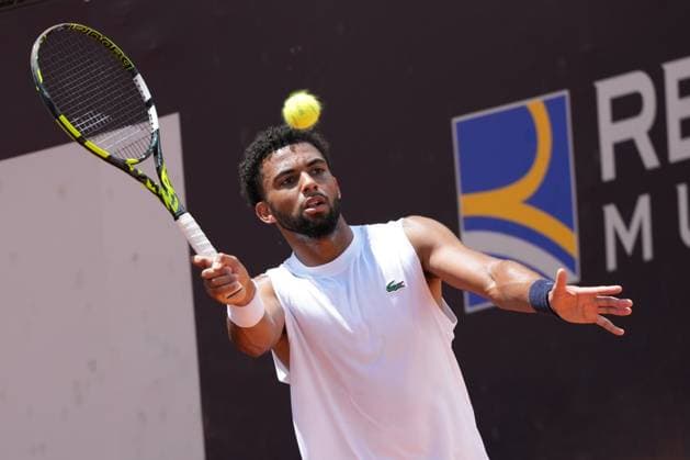 Arthur Fils of France during a training session at the Internazionali BNL d Italia 2025 tennis tournament at Foro Italico in Rome, Italy on 5 7, 2024. AntoniettaxBaldassarre