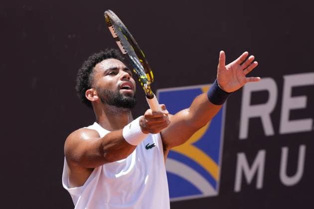 Arthur Fils of France during a training session at the Internazionali BNL d Italia 2025 tennis tournament at Foro Italico in Rome, Italy on 5 7, 2024. AntoniettaxBaldassarre