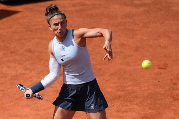 Sara Errani of Italy at the Internazionali BNL d Italia 2025 tennis tournament at Foro Italico in Rome, Italy on 5 7, 2025. AntoniettaxBaldassarre