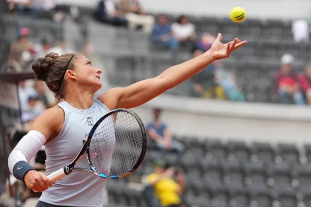 Sara Errani of Italy at the Internazionali BNL d Italia 2025 tennis tournament at Foro Italico in Rome, Italy on 5 7, 2025. AntoniettaxBaldassarre