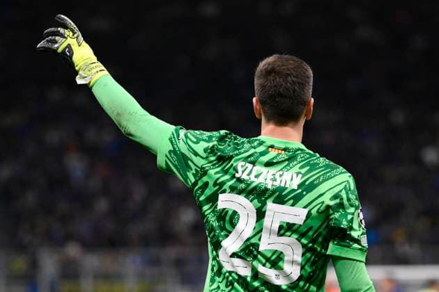 Wojciech Szczesny of Barcelona during the UEFA Champions League 2024 2025 semifinal between FC Internazionale and FC Barcelona, Barca at San Siro stadium in Milano (Italy), May 6, 2025. AndreaxStaccioli