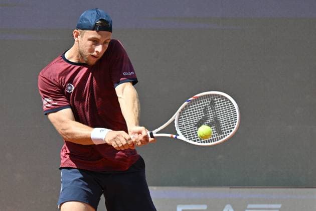 Foto IPP Roberto Ramaccia Roma 7 5 2025 Tennis Internazionali Bnl d’Italia 2025 Nella foto Tallon Griekspoor (NLD) in azione durante la partita Italy Photo Press - World Copyright Roma italy Italia ITALY  Copyright: xR4924_italyphotopressx
