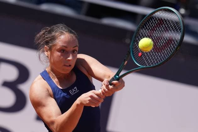 Elisabetta Cocciaretto (ITA) during the 2th round against Elina Avanesyan (ARM) of the WTA, Tennis Damen Master 1000 Internazionali BNL d™Italia tournament at Foro Italico on May 07, 2025 (Alfredo Falcone LaPresse)  Copyright: xAlfredoxFalcone LaPressex