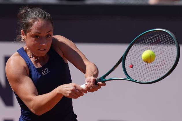 Elisabetta Cocciaretto (ITA) during the 2th round against Elina Avanesyan (ARM) of the WTA, Tennis Damen Master 1000 Internazionali BNL d™Italia tournament at Foro Italico on May 07, 2025 (Alfredo Falcone LaPresse)  Copyright: xAlfredoxFalcone LaPressex