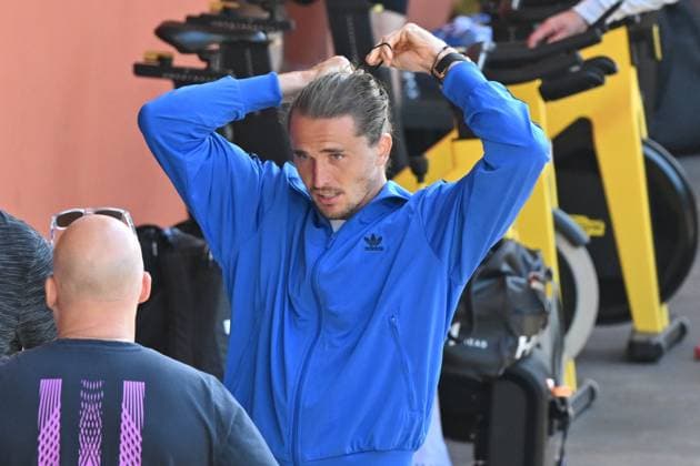 Foto IPP Roberto Ramaccia Roma 7 5 2025 Tennis Internazionali Bnl d’Italia 2025 Nella foto Alexander Zverev (GER) durante allenamento Italy Photo Press - World Copyright Roma italy Italia ITALY  Copyright: xR4924_italyphotopressx