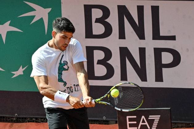 Tennis, ATP tournament in Rome, Training