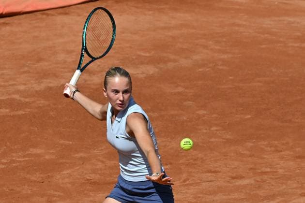 Foto IPP Roberto Ramaccia Roma 7 5 2025 Tennis Internazionali Bnl d’Italia 2025 Nella foto Polina Kudermetova in action during the match Italy Photo Press - World Copyright Roma italy Italia ITALY  Copyright: xR4924_italyphotopressx