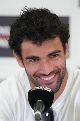 Italian tennis player Matteo Berrettini during the press conference, PK, Pressekonferenz for the International Tennis Tournament Italy Rome™s, Italy - Wednesday May 7, 2025 - tennis ( Photo by Alfredo Falcone LaPresse )  Copyright: xAlfredoxFalcone LaPressex