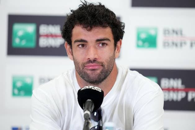 Tennis, ATP tournament in Rome, press conference with Matteo Berrettini
