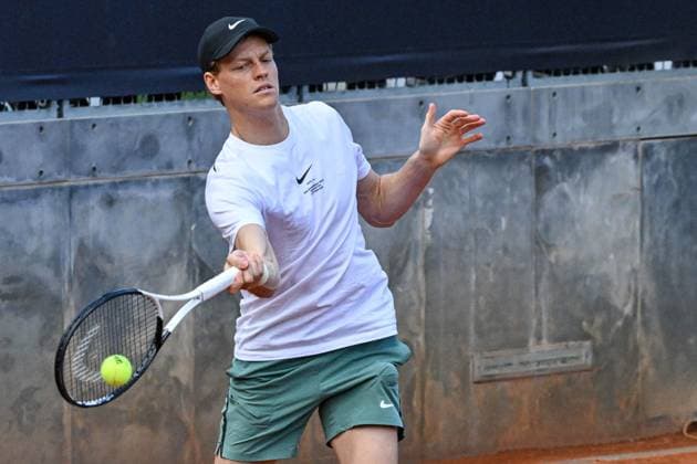 Foto IPP Roberto Ramaccia Roma 7 5 2025 Tennis Internazionali Bnl d’Italia 2025 Nella foto Jannik Sinner (ITA) durante allenamento Italy Photo Press - World Copyright Roma italy Italia ITALY  Copyright: xR4924_italyphotopressx